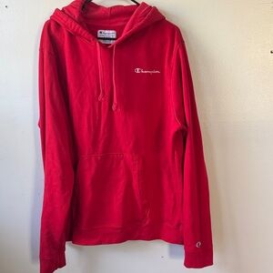 Champion Red Pullover Hoodie XL